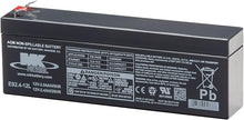 Load image into Gallery viewer, 12V 2.4 Sealed Lead Acid Battery Tab=.187, ES2.4-12L
