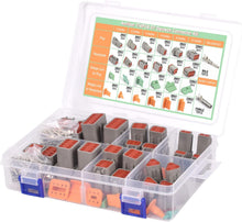 Load image into Gallery viewer, 174 Piece DT Series Deutsch Connector Kit 2 3 4 6 8 12 Pin Connectors with Size 16 Stamped Contacts
