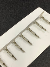 Load image into Gallery viewer, 770005-1 -C - AMP - CONN SPLIT PIN 14-20AWG CRMP TIN, Chain Form, 100 contacts per package. Quantity Shown Available = 100 Packs.
