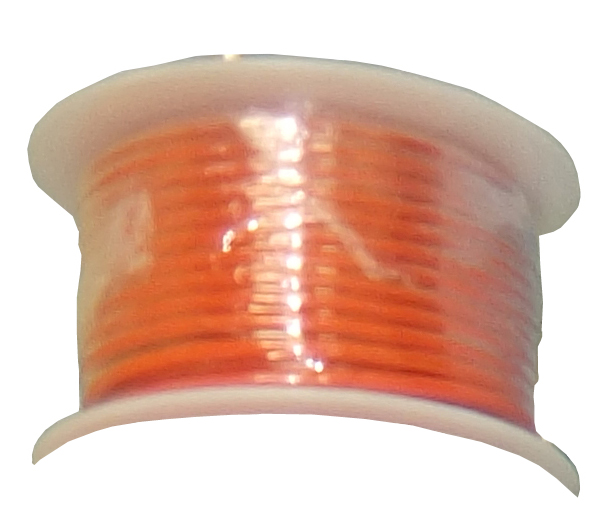 Orange 20 AWG Stranded Hook-Up Wire 100Ft UL1007 300V, 78-22043