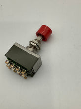 Load image into Gallery viewer, MB2185SS1W01CC - NKK - Push Button Switch, 4PDT, Alt-Action 6A Red Cap
