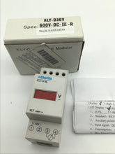 Load image into Gallery viewer, KLY-D36V-600-DC-III-R - SHURITE - 0-600VDC DIGITAL PANEL METER, DIN RAIL MOUNT
