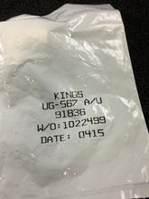 Load image into Gallery viewer, UG-567 A/U - KINGS - Adapter,Coaxial C Male/Female Elbow, Right Angle
