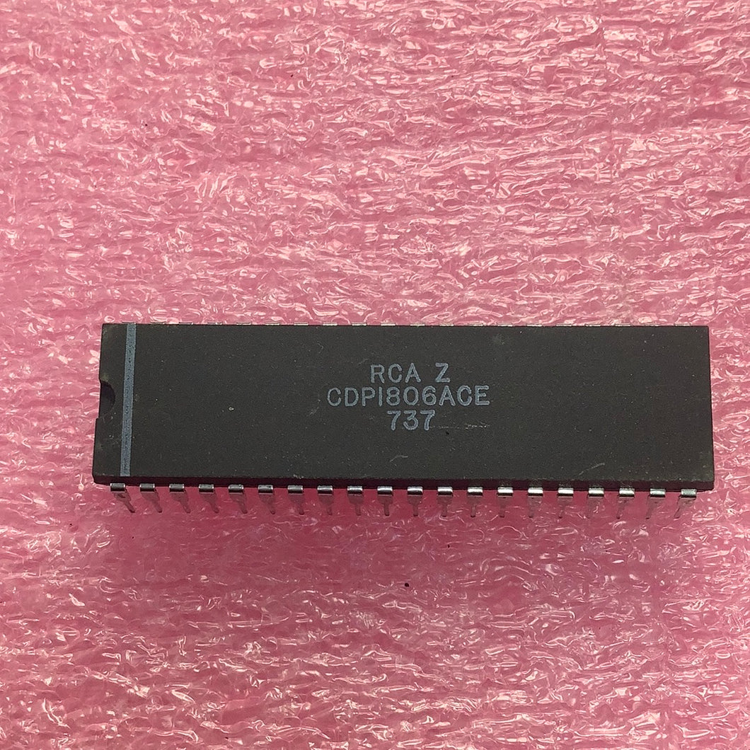 CDP1806ACE - RCA - CMOS 8-bit Microprocessor With On-chip RAM And Counter/timer