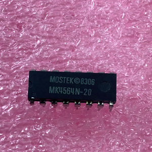 MK4564N-20 - MOSTEK - 65,536 x 1-BIT DYNAMIC RAM