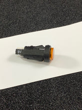 Load image into Gallery viewer, 5001-54QC - SloanLED - Panel Mount, Snap Mount Indicator 5V Amber
