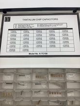 Load image into Gallery viewer, K-TC150 - CENTRY - TANTALUM CHIP CAPACITOR KIT, 0.1uF-68uF, 27 Values, 6 pcs ea, 135 pcs total
