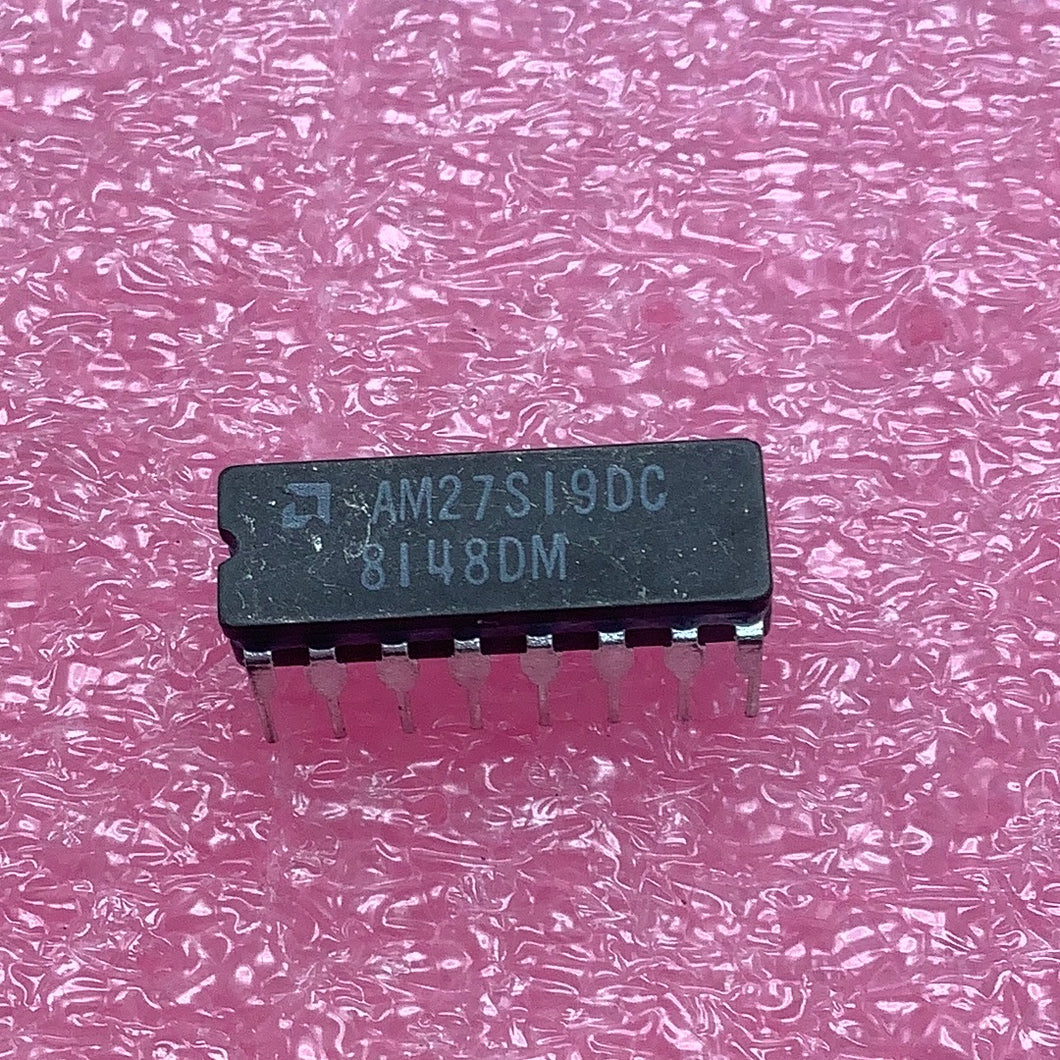 AM27S19DC - AMD - PROM, 32 x 8, 16 Pin, Plastic, DIP IC