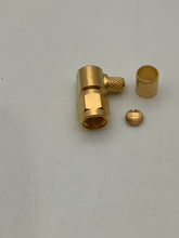 Load image into Gallery viewer, 142-4408-101 - JOHNSON - RP-SMA Connector Plug, Female Socket 50 Ohms Free Hanging (In-Line), Right Angle Solder
