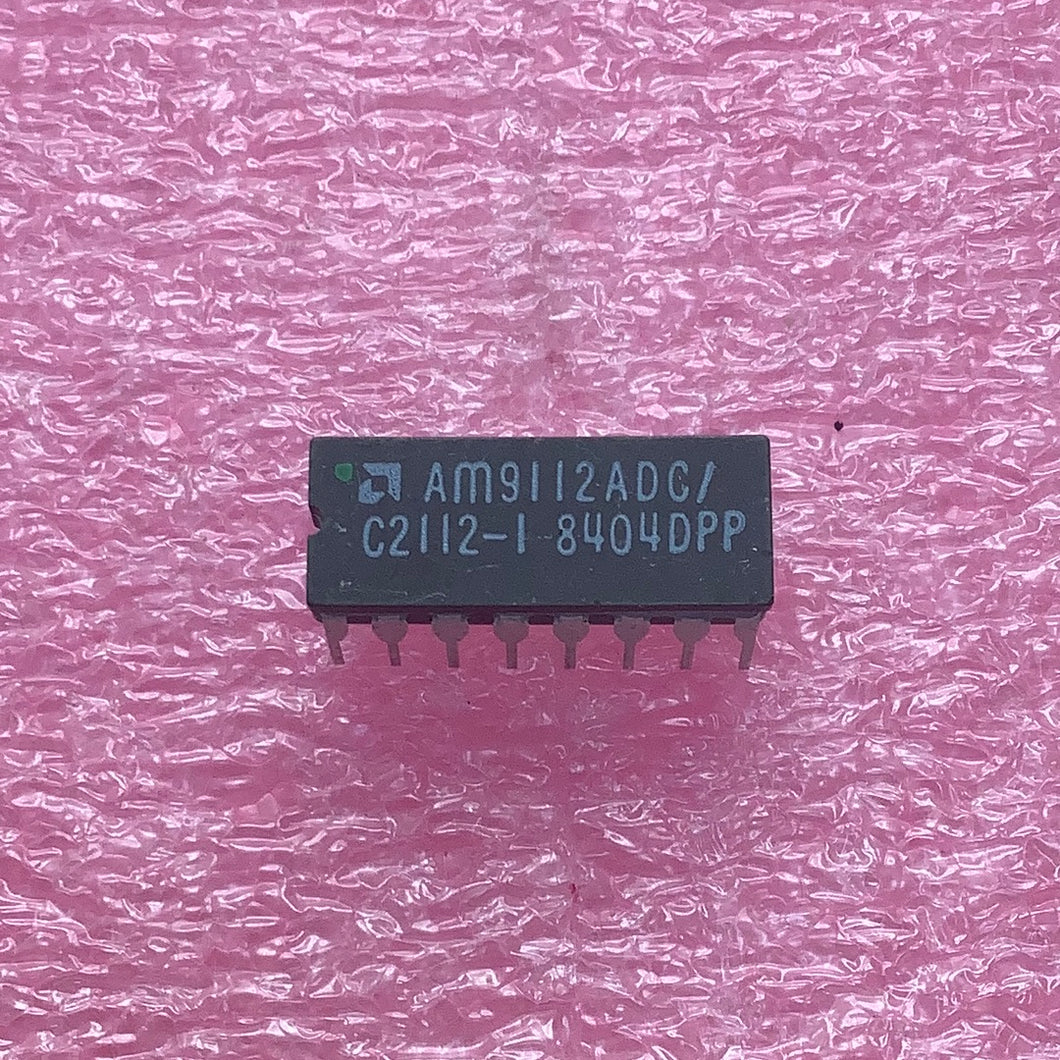 AM9112ADC/C2112-1 - AMD - SRAM,256X4,MOS,DIP,16PIN,CERAMIC