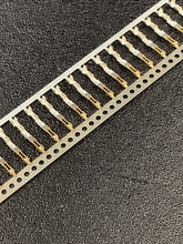 Load image into Gallery viewer, 16-02-0119 -C - MOLEX - CONN SOCKET 24-30AWG CRIMP GOLD, Chain Form, 100 contacts per package. Quantity Shown Available = 100 Packs.

