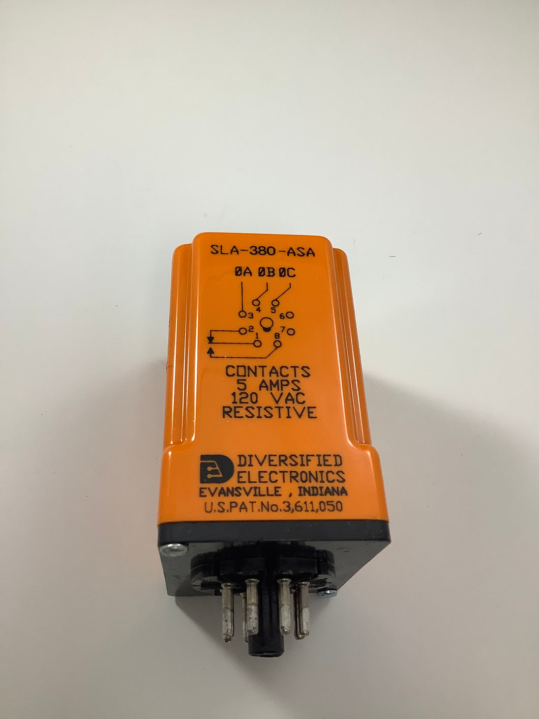 SLA-380-ASA - DIVERSIFIED ELECTRONICS INC. - Phase Monitor Relay 350-440 VAC, SPDT, 10A/240V, 8-Pin Octal