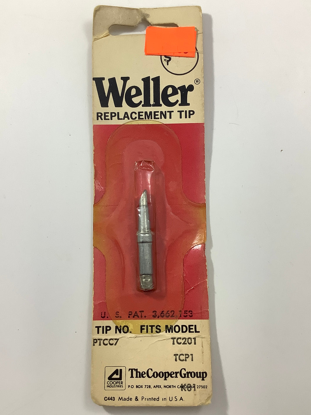 PTCC7 - weller - Flat Tip For TC201 .125