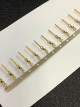 Load image into Gallery viewer, 66506-3 -C - AMP - CONN PIN 20-24AWG GOLD CRIMP, Chain Form, 100 contacts per package. Quantity Shown Available = 100 Packs.
