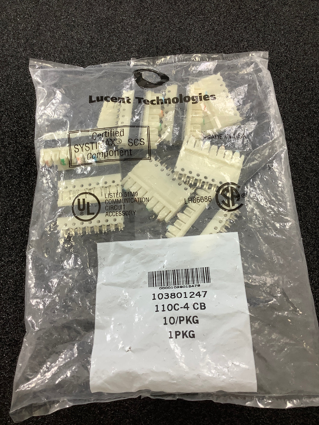 110C-4CB - Lucent - 103801247 Connecting Block  10 pack