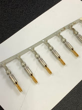 Load image into Gallery viewer, 770009-2 -50 - AMP - CONN PIN 18-24AWG CRIMP GOLD, Chain Form, 50 contacts per package. Quantity Shown Available = 50 Packs.
