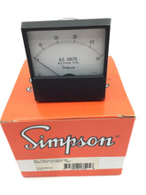 Load image into Gallery viewer, 17545 - SIMPSON - 0-50VAC PANEL METER,  2143A----0-50 ACV
