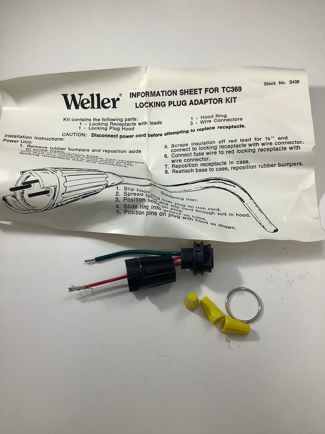 TC369 - WELLER -  Soldering Iron Plug Repair Kit