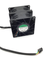 Load image into Gallery viewer, PF80381BX-Q03U-S99 - SUNON - 12V 48W 8cm Dual Motor Supercharged Fan, DUAL 38mm FANS 80X80MM
