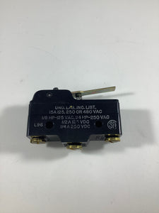 BZ-2RW89999-A2 - Micro Switch - BASIC SWITCH, MEDIUM LEVER, 15A