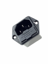 Load image into Gallery viewer, 719-00/48 - QUALTEK - Power Entry Connector Receptacle, Male Blades - Module IEC 320-C14 Panel Mount, Flange
