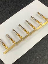 Load image into Gallery viewer, 66563-8 -25 - AMP - CONN SOCKET 20-24AWG GOLD CRIMP, Chain Form, 25 contacts per package. Quantity Shown Available = 25 Packs.
