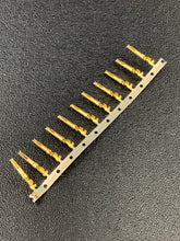 Load image into Gallery viewer, 66504-3 -C - AMP - CONN SOCKET 20-24AWG GOLD CRIMP, Chain Form, 100 contacts per package. Quantity Shown Available = 100 Packs.
