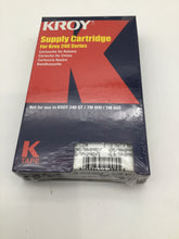 Load image into Gallery viewer, 2227553 - KROY - Label Supply Cartridge, .5” Black on Clear
