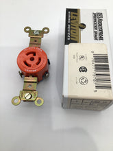 Load image into Gallery viewer, 4760-IG - LEVITON - 15 Amp, 277 Volt, NEMA L7-15R, 2P, 3W, Locking Receptacle,  Isolated Ground - ORANGE
