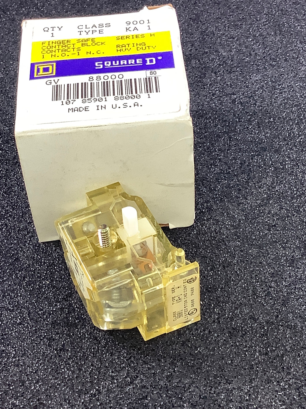 9001KA1-SERIES-H - SQUARE D - CONTACT BLOCK N.O.,N.C. Class 9001, TYPE KA-1, Series H,