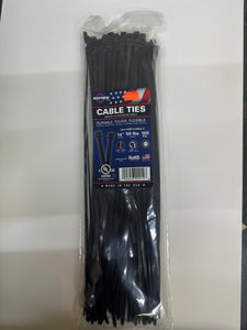 14" 50lb UV Black Ties 100 PACK - MB14-50BLK-C - Mayhew Steel Products Inc.