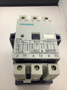 3TF48220AP6 - SIEMENS - CONTACTOR,SIZE 4, 3-POLE 100 AMP