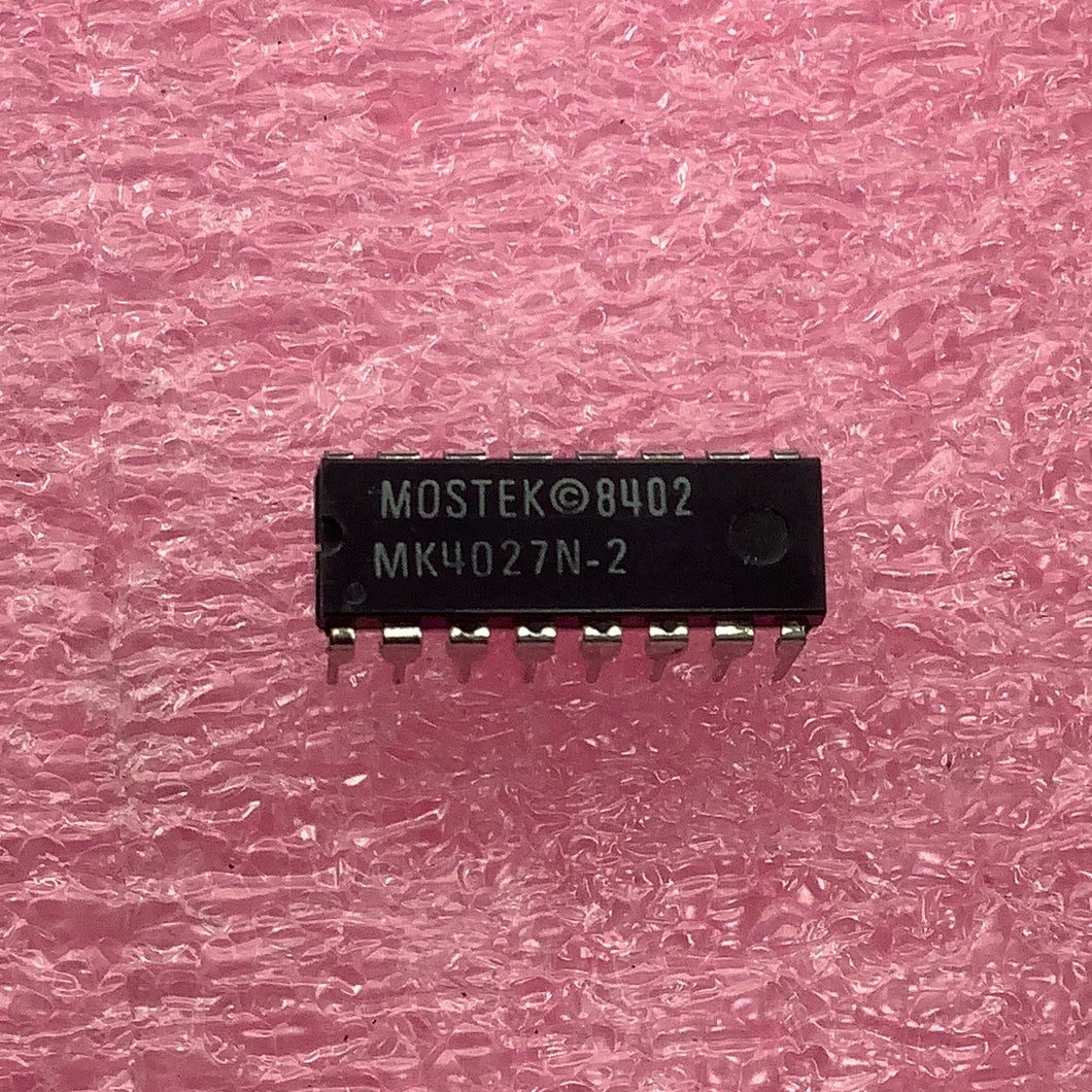 MK4027N-2 - MOSTEK - 4,096 x 1 Dynamic RAM