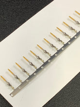Load image into Gallery viewer, 3-66507-0 -C - AMP - CONN PIN 24-28AWG GOLD CRIMP, Chain Form, 100 contacts per package. Quantity Shown Available = 100 Packs.
