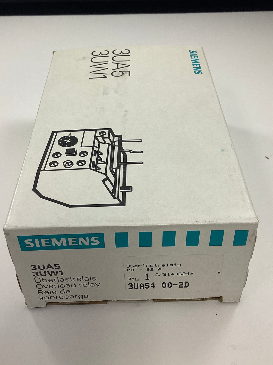 3UA5400-2D - SIEMENS - OVERLOAD RELAY 20-32A