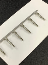 Load image into Gallery viewer, 350700-1 -C - AMP - CONN SPLIT PIN 14-20AWG CRMP TIN, Chain Form, 100 contacts per package. Quantity Shown Available = 100 Packs.
