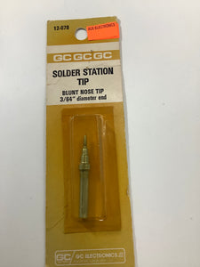 12-078 - GC - GC Solder Station Tip Blunt Nose Tip 3/64” diameter