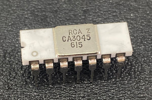 CA3045  - RCA - RF Small Signal Bipolar Transistor, 0.05A, 5-Element, Very High Frequency Band, Silicon, NPN, white ceramic case