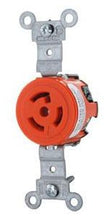 Load image into Gallery viewer, 15 Amp, 277 Volt, NEMA L7-15R, 2P, 3W, Locking Receptacle,  Isolated Ground - ORANGE, 4760-IG
