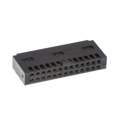 26 Rectangular Connectors - Housings Receptacle Black 0.100