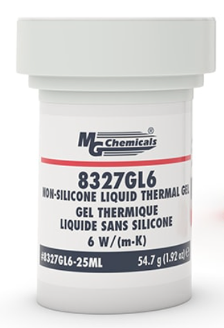 8327GL6-25ML - MG CHEMICALS - Non-silicone Liquid Thermal Gel, 6 W/(m·K)