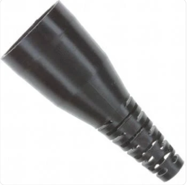TE Connectivity 207241-1 Cable Boot, Circular, 17 Shell Size, Thermoplastic, CPC, Black, AMP Series