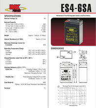 Load image into Gallery viewer, ES4-6SA - MK BATTERY - 6V 4AH  Sealed Lead Acid Battery Tab=.187
