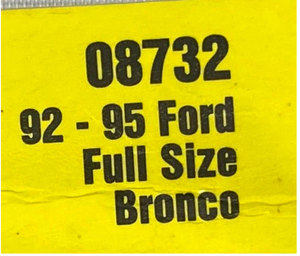 FORD BRONCO TRAILER TAP KIT 1992-95