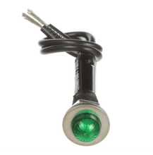 Load image into Gallery viewer, 6012A2 - Chicago Miniature - Neon Panel Mount Indicator Green .380″ Hi-Dome 125V Wire Leads
