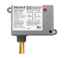 Load image into Gallery viewer, RIB2401B - Functional Devices - Enclosed Relay 20 Amp SPDT with 24 VAC/DC/120 VAC Coil
