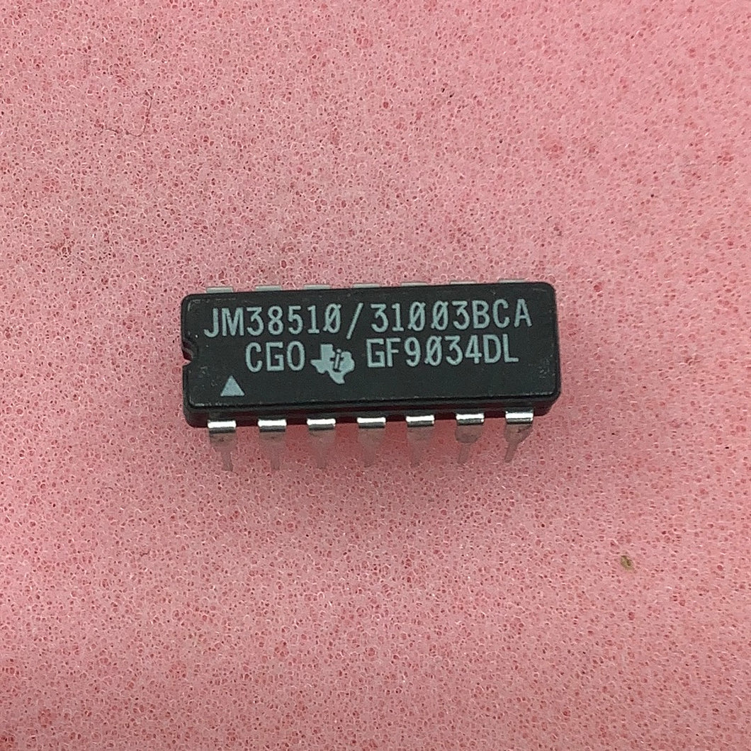 JM38510/31003BCA - Texas Instrument - Military High-Reliability Integrated Circuit, Commercial Number 54LS21