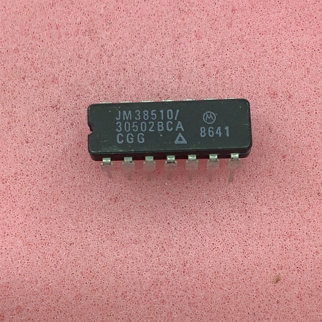 JM38510/30502BCA - Motorola - Military High-Reliability Integrated Circuit, Commercial Number 54LS86