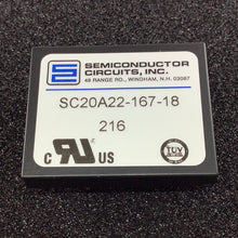 Load image into Gallery viewer, SC20A22-167-18 - SEMICONDUCTOR CIRCUITS - DC-DC CONVERTER INPUT 9-36 DC
OUTPUT +/- 12VDC 840MA
