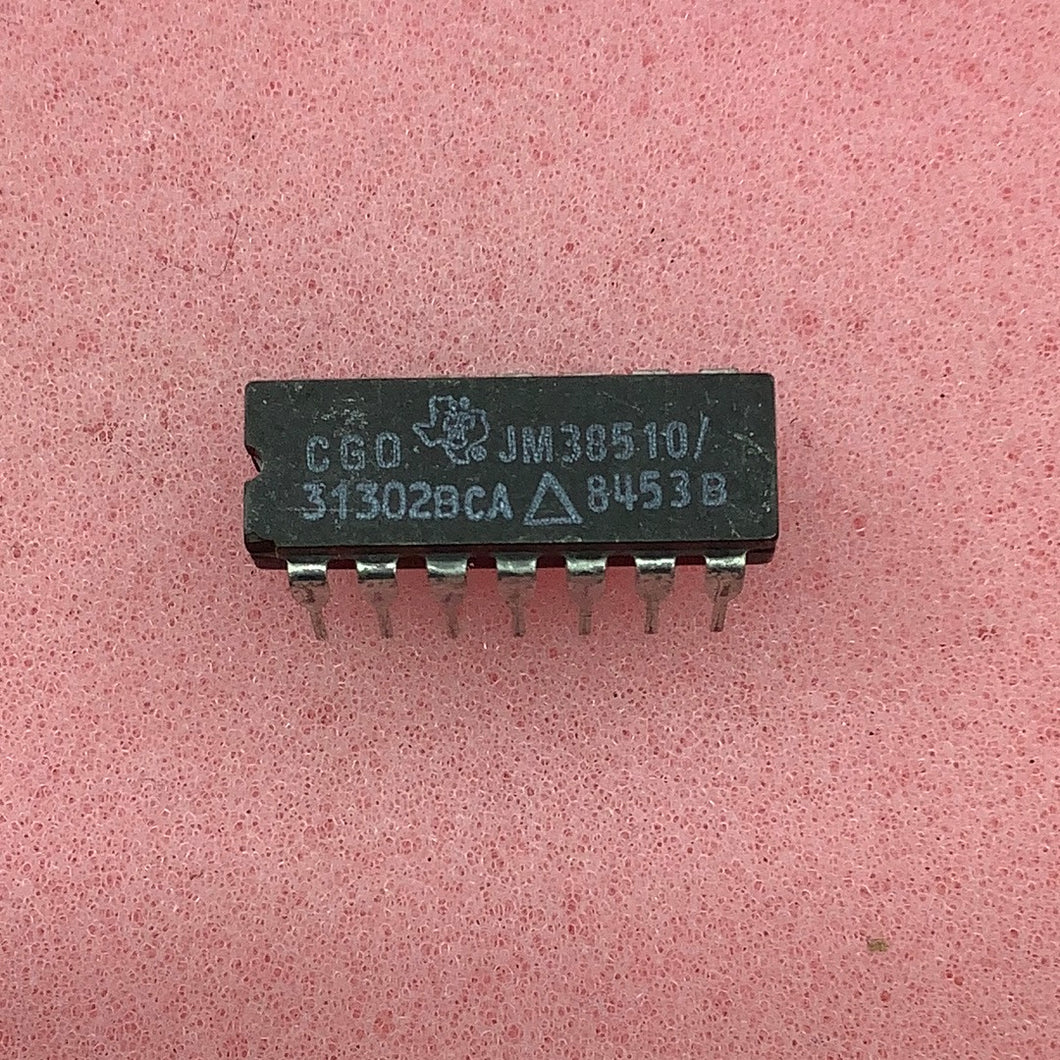 JM38510/31302BCA - TI - Texas Instrument - Military High-Reliability Integrated Circuit, Commercial Number 54LS14